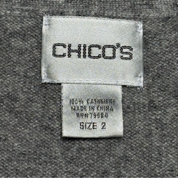 Chicos Cashmere Knit Pullover *Flaws - Picture 8 of 10